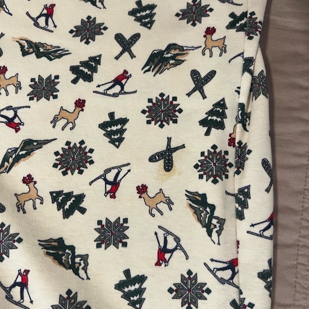 Eastern Mountain Sports Cream Patterned Turtleneck - Picture 4 of 6